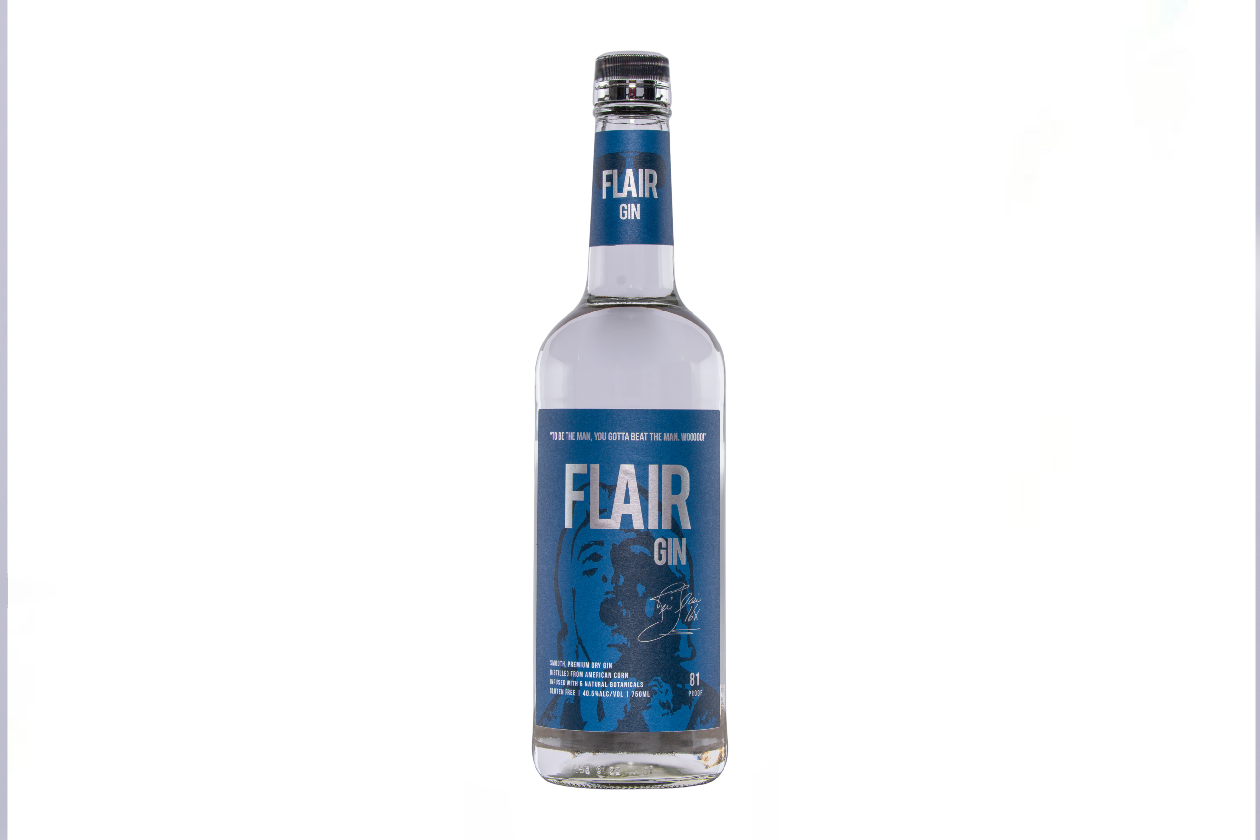 Flair Gin on a white background